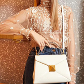 璀璨手工 收藏级重工刺绣透视网衫 场戏上衣