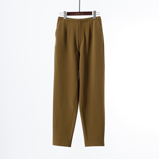 哈伦裤 锥形老爹裤 定织磨绒醋酸中腰休闲裤 质感很棒