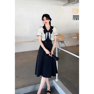 国风盘扣吊带连衣裙两件套套裙 新中式 1122 夏季