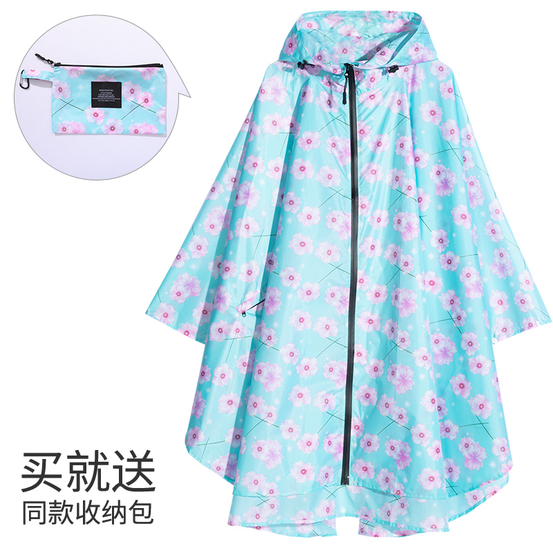 欧美大码背包男女同款斗篷雨衣