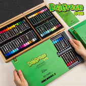 丹可林重彩油画棒24色专业级油性蜡笔儿童画笔套装 12色可水洗36色