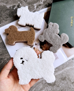 出口4枚装超可爱卡通贵宾狗狗海绵擦洗碗擦锅擦百洁布丝瓜刷碗