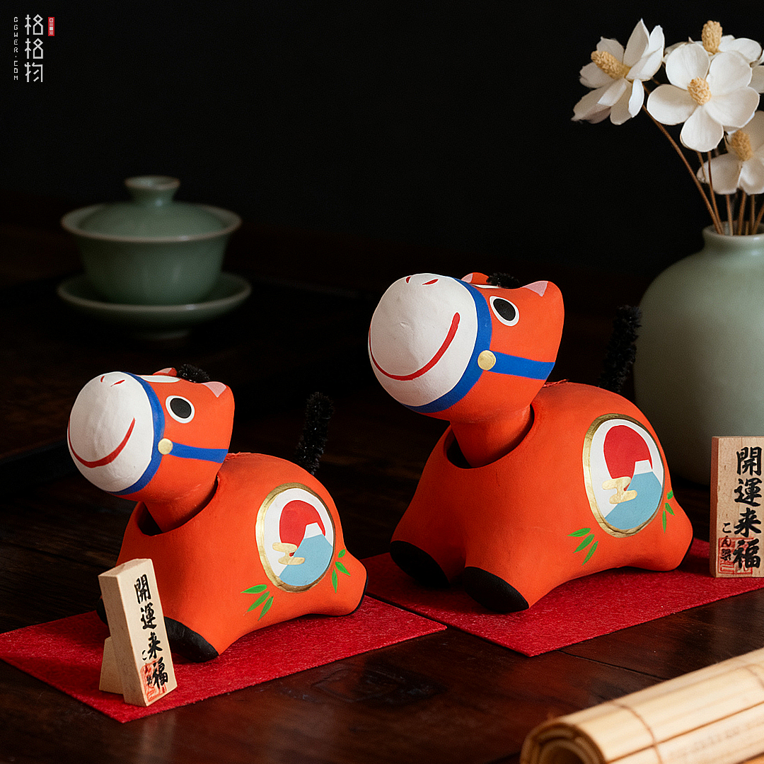 2026年马年新品摇头马桌面摆件