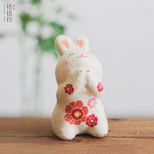 龙虎作和纸祈愿猫咪兔日式礼物