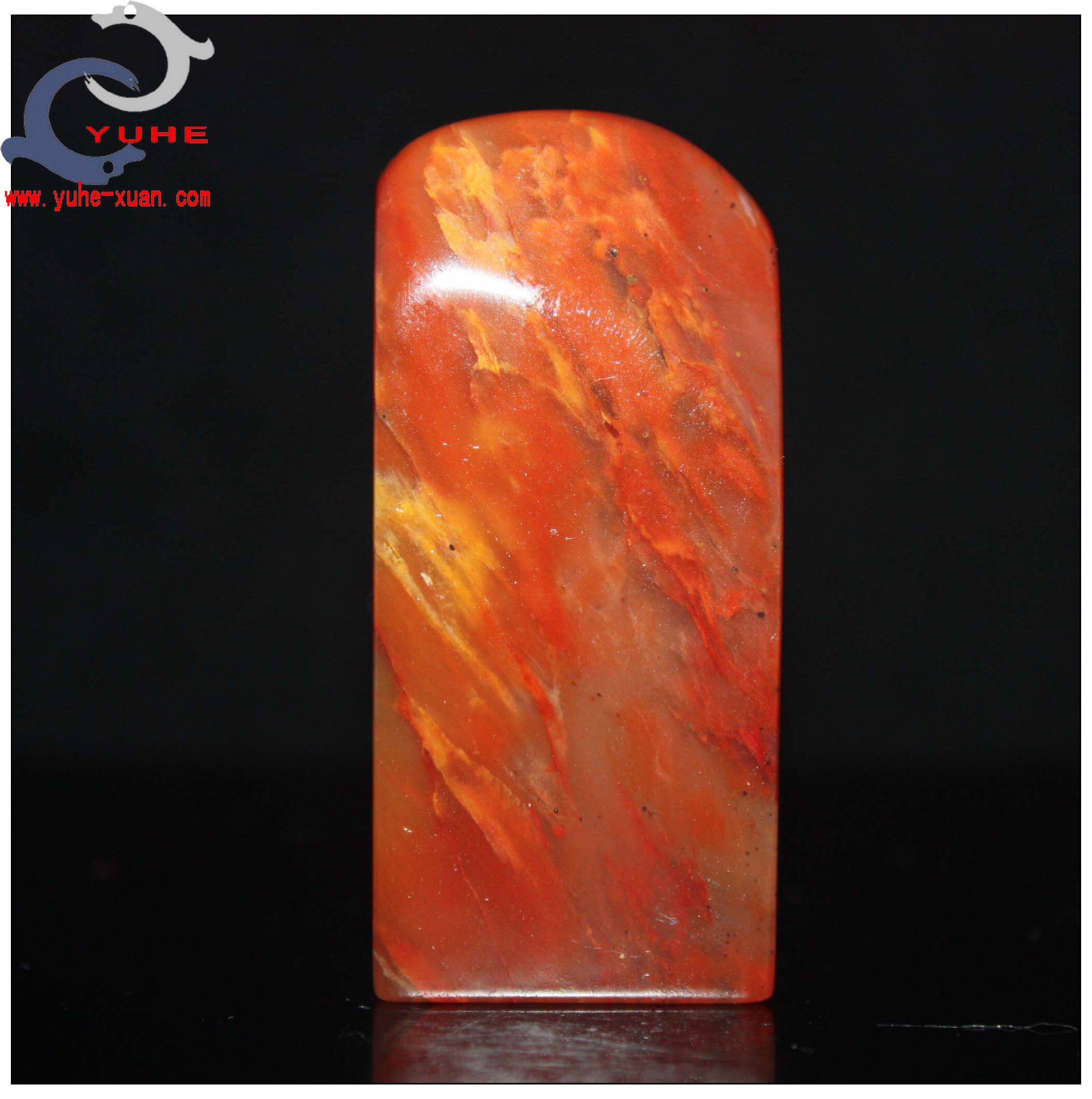 寿山石印章金石篆刻 巴林鸡血石 原石章素章书法名章【裕和轩】B7