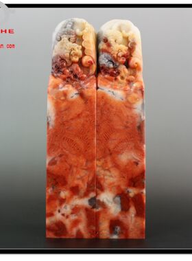 寿山石印章 金石篆刻 芙蓉石 气派王者 生肖虎对章【裕和轩】B7-6