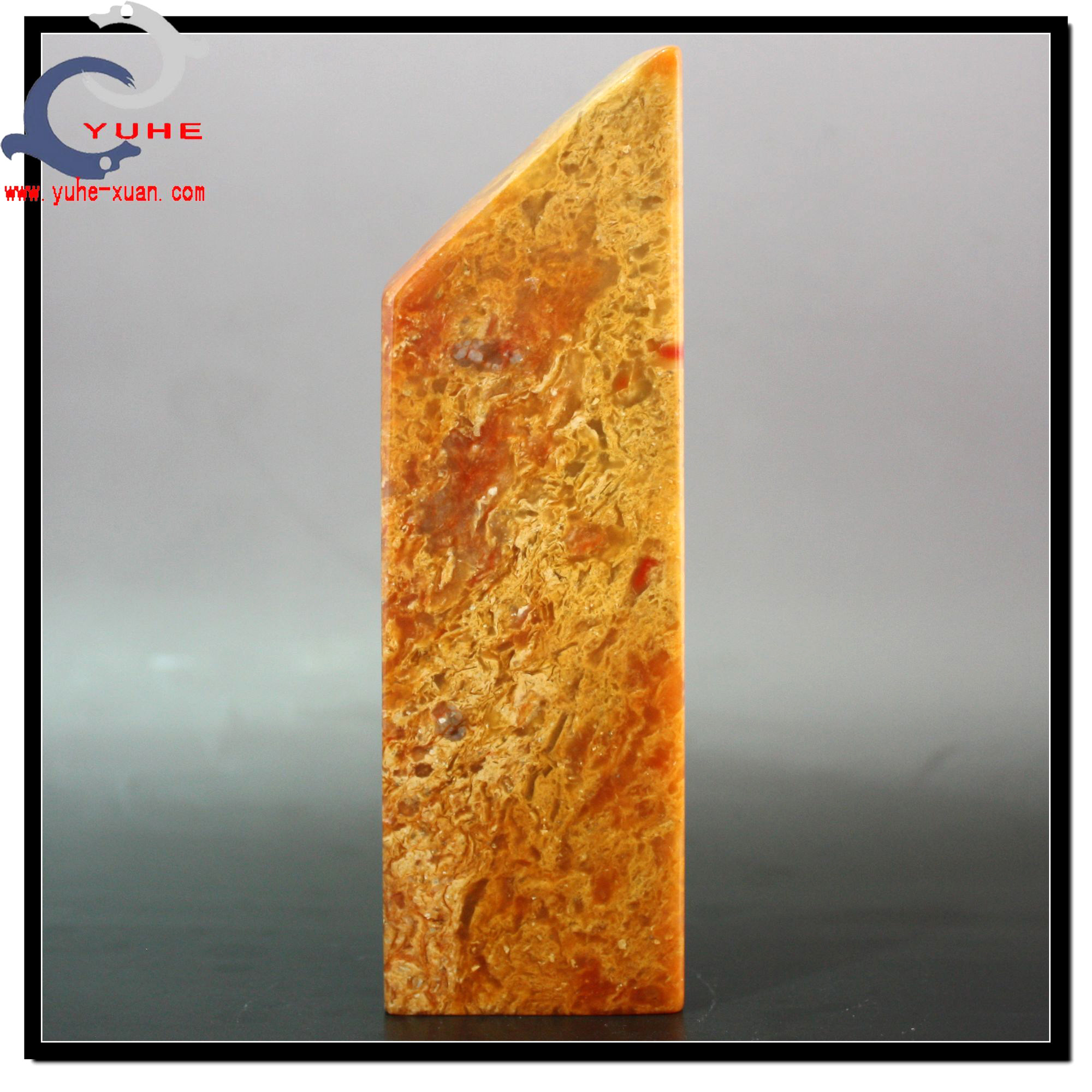 寿山石印章金石篆刻 鸡血老岭通石 精美原石章名章【裕和轩】21B7