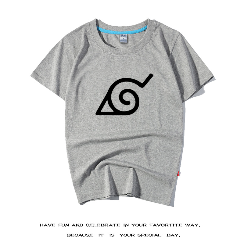 标题主图请自组-火影木叶村短袖T恤