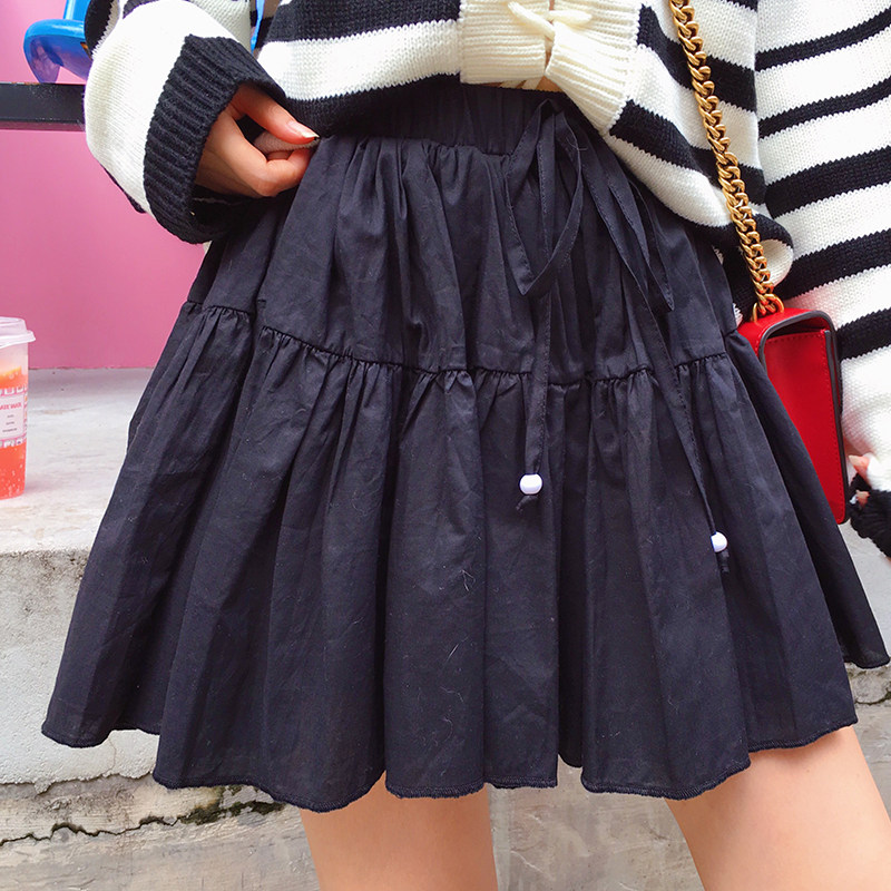 A word skirt skirt Autumn Harajuku student Paige black Pompous skirt Pleated skirt Short skirtin the Women's clothing/Boutique , Skirts  category - from Buy2taobao.com to provide professional Taobao agent buy service