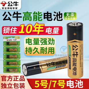 遥控器五号七号智能门锁无线鼠标闹钟专用1.5V 公牛7号电池5号正品