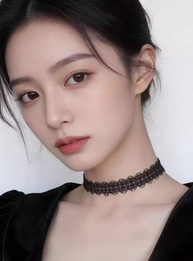 明星同款蕾丝choker锁骨链百搭