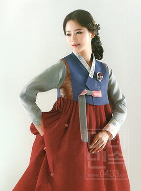 韩国进口面料韩服朝鲜族民族服装女士妈妈韩服764H-W02083