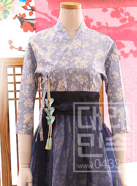 生活韩服腰部立体花挂件