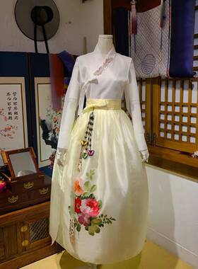 生活韩服平时穿的连衣裙外纱朝鲜民族服装挂件胸花 H-S11400