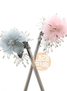 韩国原装进口韩服头饰韩式宫廷发簪新娘头饰簪子舞台表演H-P03112