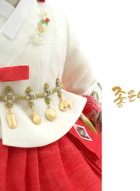 儿童韩服点缀胸针手工艺韩式