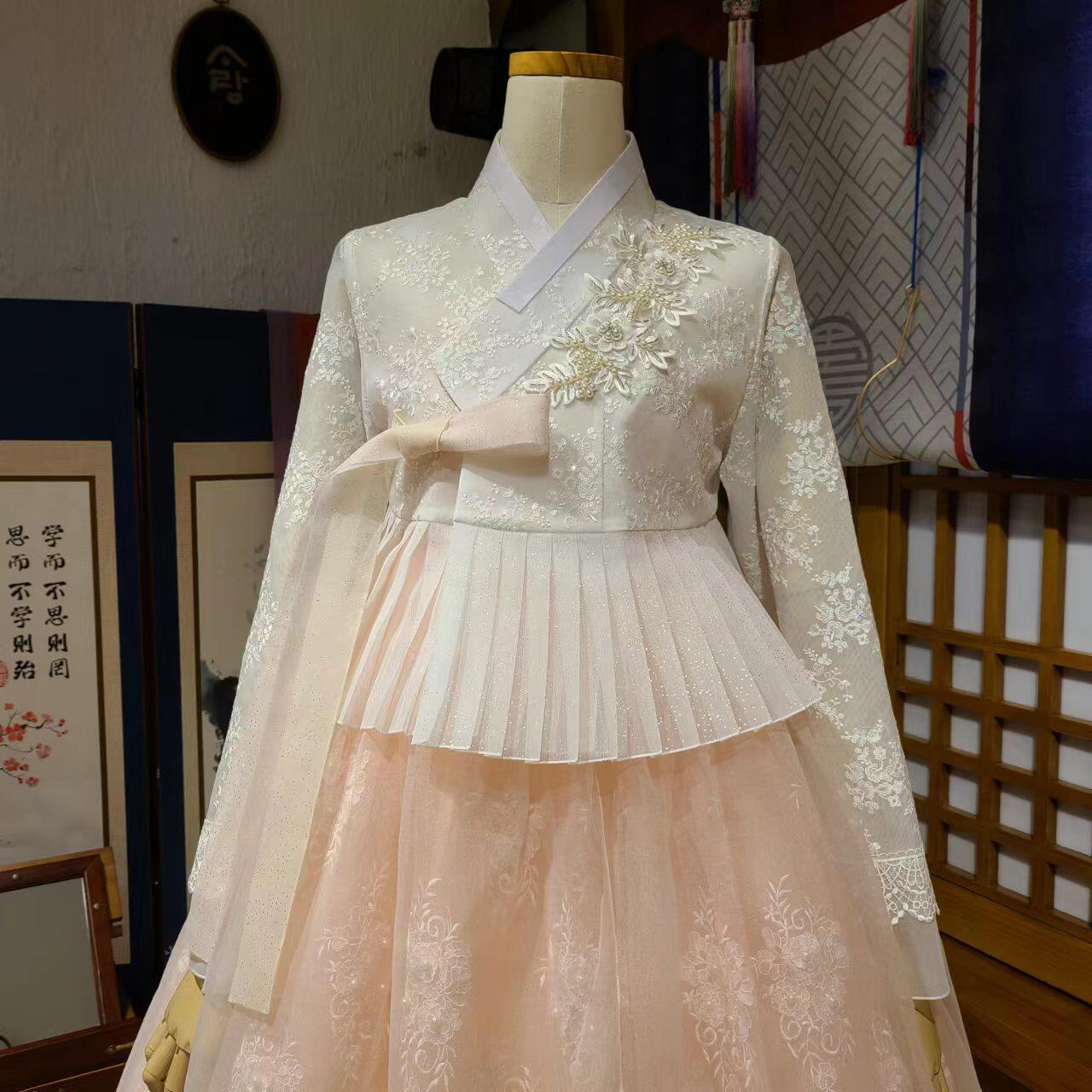 朝鲜族民俗服装新娘婚礼结婚仪式敬酒韩服婚纱礼服女士服H-X11461