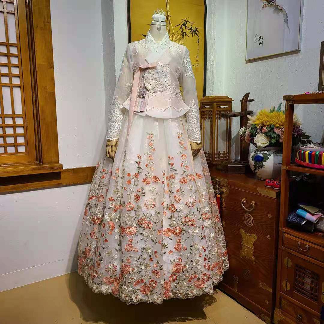 朝鲜族民俗服装新娘婚礼结婚仪式敬酒韩服婚纱礼服女士服H-X11195