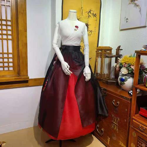 朝鲜族上衣和裙子跳舞韩服