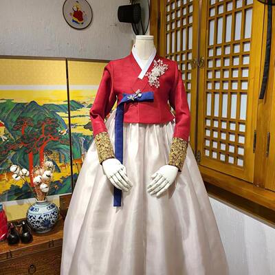 朝鲜族民族服装女士韩服婚礼