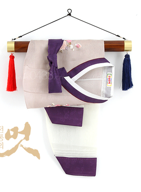 韩国原装进口传统韩服衣架装饰挂饰长50cm直径5cmH-P07955