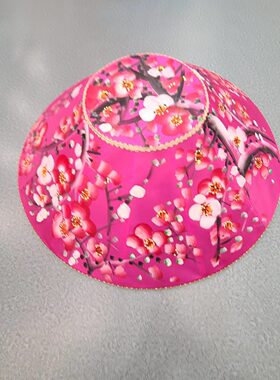 帽子韩国歌舞伎帽子梅花手绘