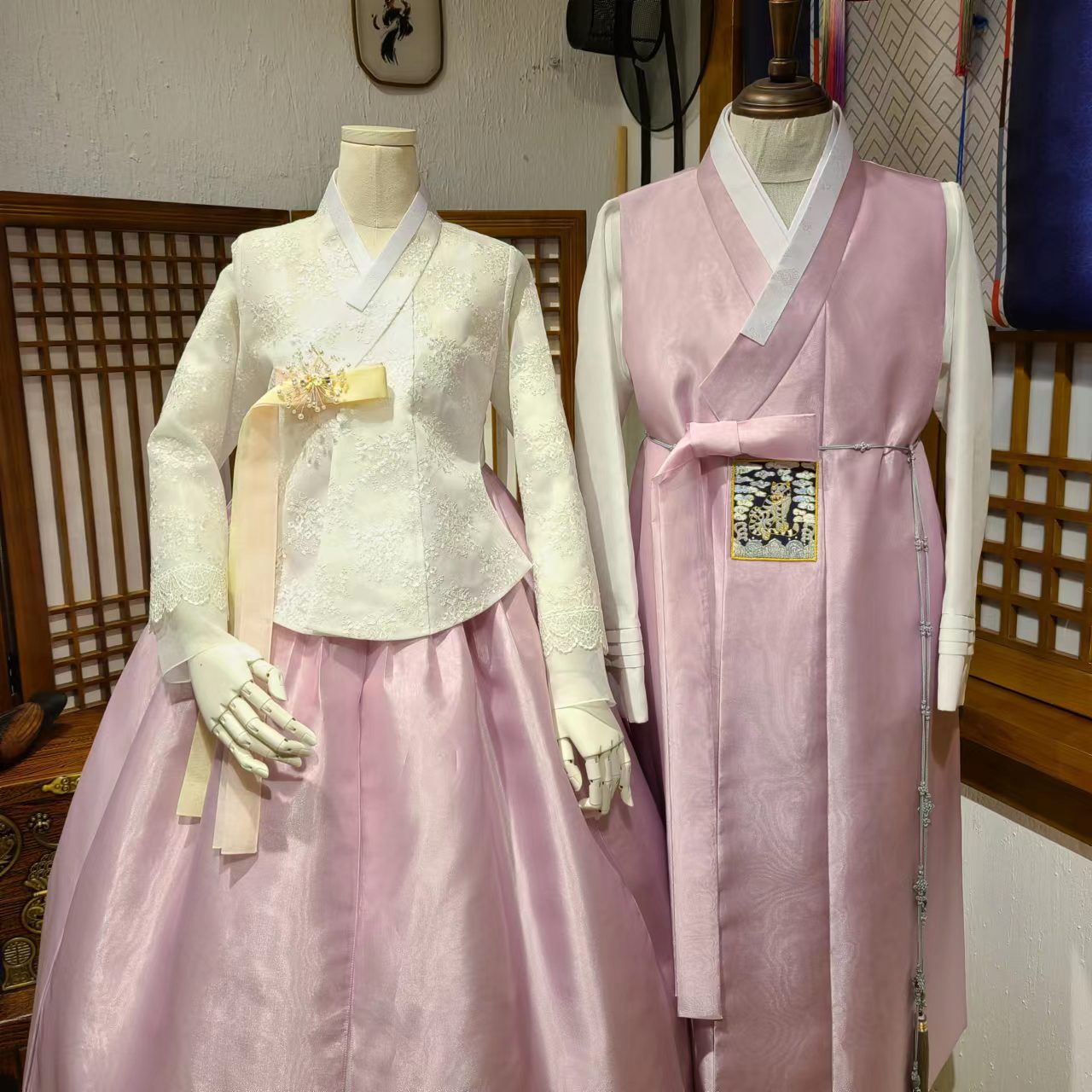 新郎新娘情侣婚礼敬酒生日宴韩服
