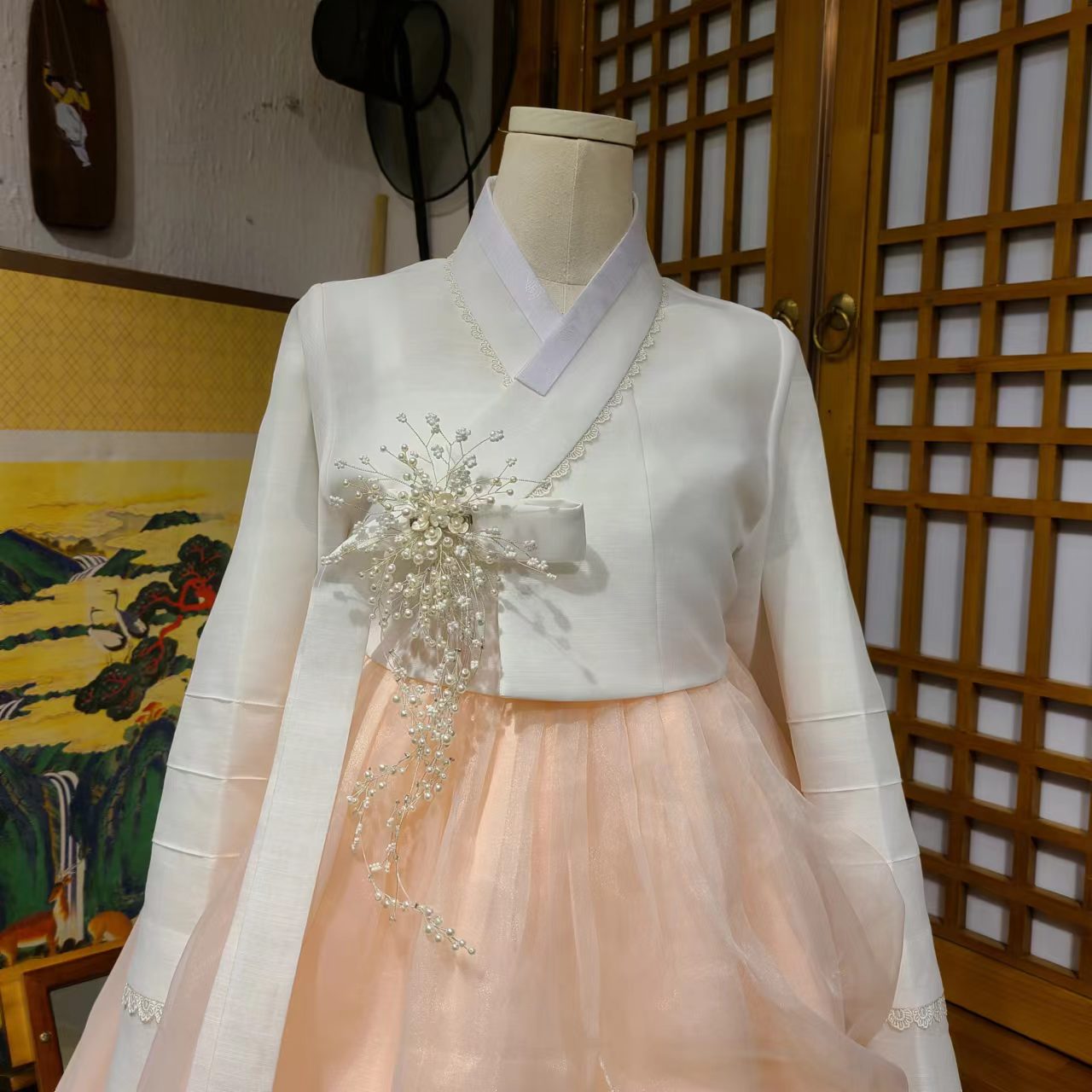 结婚仪式敬酒韩服婚纱礼服