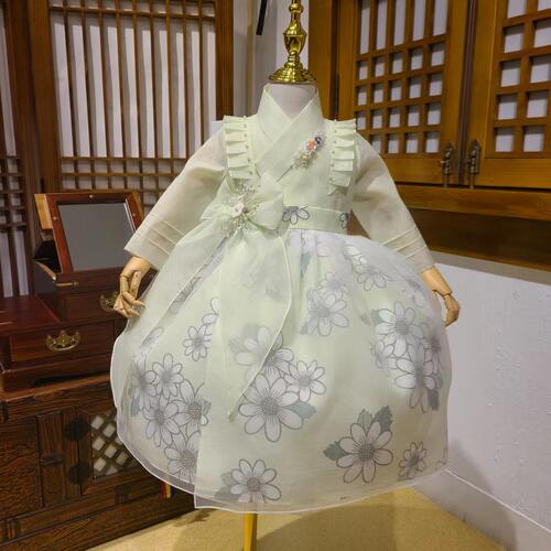 女童孩公主朝鲜族儿童生日宴韩服