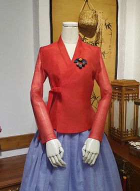 韩国原装进口生活韩服朝鲜族民族服装平时穿的改良韩服H-S10385
