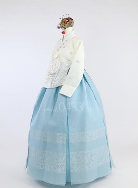 朝鲜族民族服装新娘婚礼结婚敬酒服烫银宫廷皇后唐衣韩服T23025