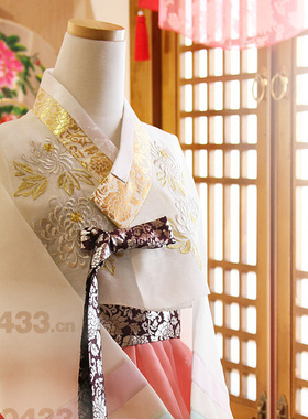 韩国原装进口面料 新娘 敬酒 婚礼 生日宴 改良韩服H-X05401