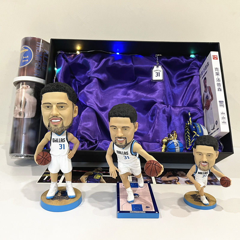 克莱汤普森手办篮球明星公仔玩偶模型桌面摆件周边生日礼物送男生