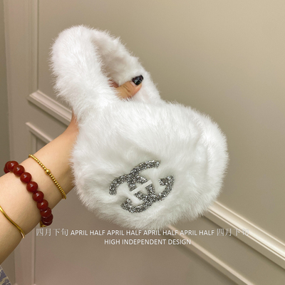 小香风闪钻保暖耳罩女折叠耳捂子