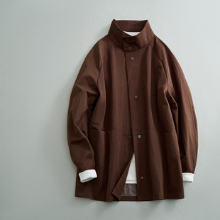 中长款风衣男士外套2025春秋季新款爆款夹克大码男款休闲衣服