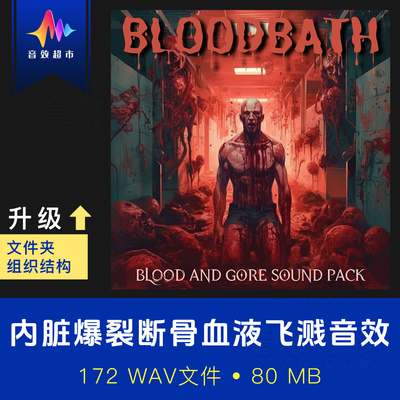 血腥断骨内脏爆裂血液飞溅音效 Cyberwave Orchestra Bloodbath