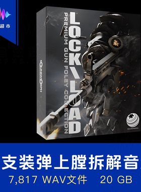 手枪步枪突击步枪霰弹枪拆装弹匣上膛音效 SoundMorph Lock Load