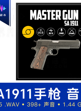 SA1911手枪射击/操作拟声音效 Aftertouch Audio - SA 1911