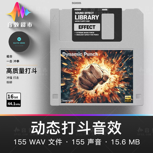 Dynamic Punch SFX 动态打斗音效 | 格斗声音 拳打脚踢 拳击