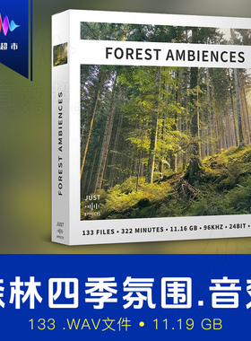 森林四季昼夜环境氛围音效 Just Sound Effects Forest Ambiences