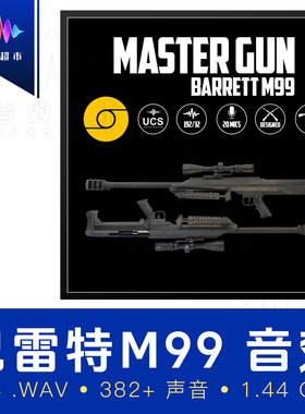 巴雷特M99反器材狙击步枪大狙音效 Aftertouch Audio Barrett M99
