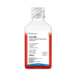 DMEM高糖液体培养基(不含丙酮酸钠,不含HEPES)BL301A 500ml