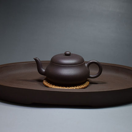 老缶出品 宜兴原矿紫砂全手工茶壶茶具君德150cc