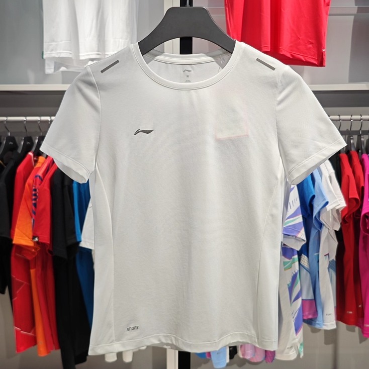 正品李宁短袖T恤女子2025夏季透气冰丝速干短袖文化衫ATSU552