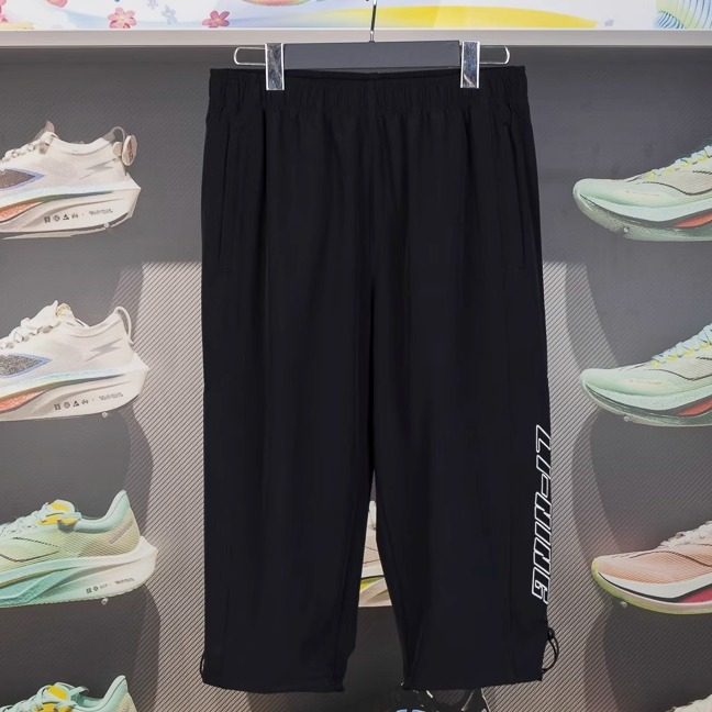 李宁男子七分裤排湿速干运动裤