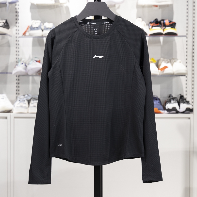 李宁长袖女子速干凉爽长袖T恤