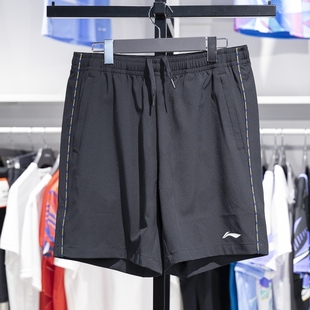 男女训练速干比赛裤 新款 AKSU829 2024冬季 李宁乒乓球服运动短裤