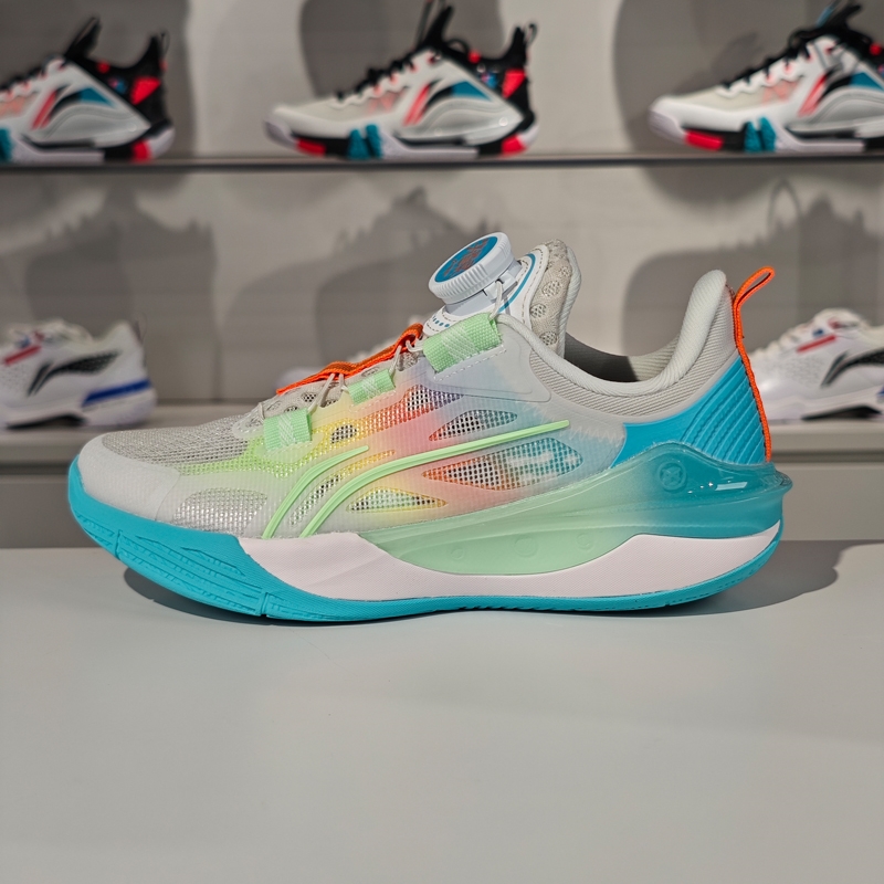 李宁2024夏季男大童先锋灵 TEAM 4.0反光减震回弹篮球鞋YKBU028