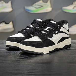 李宁惟吾MID 休闲鞋 FLEECE男女同款 加绒保暖经典 AGCV381 板鞋 正品