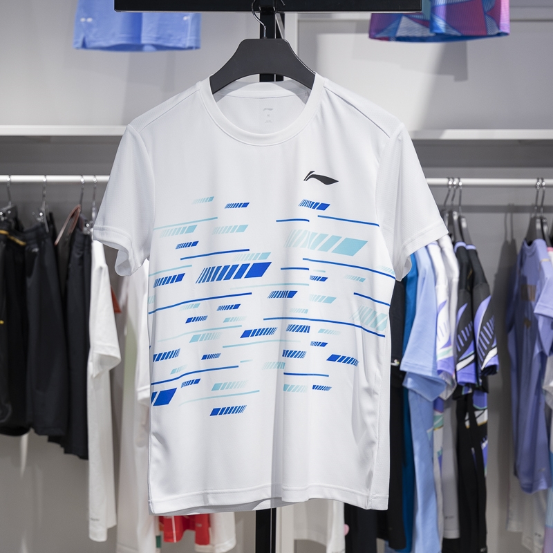 李宁短袖男子速干透气比赛上衣